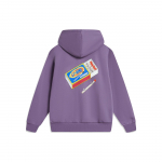 Li Ning Phil Hackett Koost&ouml;&ouml; Seeria Tikutoosimustriga Fliis Soe Lahtine Pullover Kapuutsiga Pusa Unisex kapuutsid Tume-Kristall-Lilla AWDT953-2 M