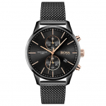 Hugo Boss 1513811 analoogne musta sihverplaadiga meeste k&auml;ekell