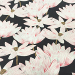 100*145cm Jaapani stiilis puuvillane veniv Poplin Lotus tr&uuml;kikangas isetegemise &otilde;mblemiseks lapit&ouml;&ouml; kleit Cheongsami k&auml;sit&ouml;&ouml;kangas