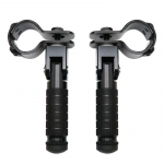 1 paar alumiiniumisulamist jalgratta tagumisi pedaale, kokkupandav jalatugi, libisemiskindlad tagaistme jalatoe pedaalid maantee- ja m&auml;gijalgratta universaalidele