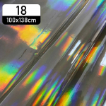 100x138cm PU/TPU/PVC s&uuml;mfoonia lasernahast kangast tr&uuml;kitud peegliga kunstnahast kunstnahk isetegemise pagasikoti materjaliks