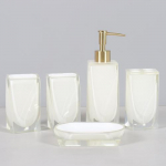 Vaik Vannitoa Viieosaline pesukomplekt Vannitoatarvete Lotion Pudel Suuveetops Hambaharja hoidik Seebialuse hoiualus