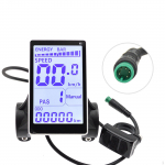 Elektrijalgratta LCD-ekraan, rattakompuuter, 31,8 22,2 mm juhtraua kinnitus 24V-48V M5 E
