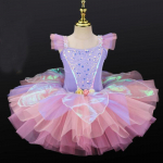 Laste litritega ballett Tutu Kleit T&uuml;drukutele Jazz Tantsukost&uuml;&uuml;mid Laste Baleriinid Tutu komplektid Laste Peotantsu riided 120