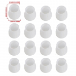 16tk 1,9-4,5 cm silikoonist m&ouml;&ouml;bli jalgade kaitsekate libisemisvastane lauajala padi Laua jalapadi j&otilde;ulukink Diameter 1.9-3cm