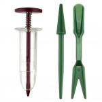 K&auml;sik&uuml;lvik 5 erineva seadistusega k&auml;eshoitav seemnek&uuml;lvik koos 2 istutust&ouml;&ouml;riistaga K&auml;sik&uuml;lvik aiatarbed