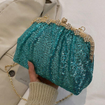 Chic Sequins Crossbody kott naistele Lady Chain &otilde;lakotid ja k&auml;ekotid Glitter Evening Wedding Clutch Uus disainer