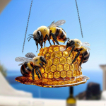Honey Bee rippuv kaunistus akr&uuml;&uuml;list kaunistus Kingitused armastajatele 2D ripats
