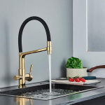 Filter K&ouml;&ouml;gisegisti Must Kahe tilaga Joogiveesegisti Segisti 360-kraadine p&ouml;&ouml;rlemine Kuuma k&uuml;lma vee puhastusfunktsioon Kraan