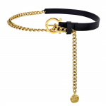 Saadaval Four Seasons Uus v&ouml;&ouml; naiste nahast mood Mitmek&uuml;lgne teksap&uuml;ksid v&ouml;&ouml;kaunistus seeliku, &uuml;likonna, kampsuni v&ouml;&ouml;kohaga 105*2cm must