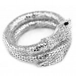 Vintage Retro Kaardus Veniv Madu K&auml;ev&otilde;ru Ehted Mansett K&auml;ev&otilde;ru Punk Rhinestone ADM kuldne