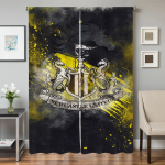 K&ouml;&ouml;gikardinad elutuppa 2 t&uuml;kki pimendavad kardinad uksekardin N-newcastle United Fc magamistoa kaunistus vahesein kodu W96xH137cmx2pcs-CL