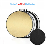 22/32/43 tolline Fotograafia Reflektor Valgusreflektorid Fotograafia jaoks Mitme kettaga Fotoreflektor Kokkupandav koos Kotiga 60CM must