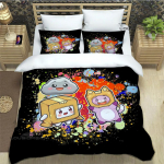 Lankybox Foxy Boxy armas tr&uuml;kitud Voodipesukomplektid peen vooditarvete komplekt tekikott vooditekkide komplekt voodipesukomplekt luksus EU single(135x200cm)