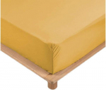 Draps Housse - PROMO LINGE - Percale - 200x180cm - jaune