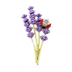 Lavendel pross Lepatriinu Dekooriga &Uuml;likond Mantel krae Kleit Sall M&uuml;ts Kaunistusn&otilde;el Tilkuva &Otilde;li Putukate Lille Pross Ametliku Peo Pulma lilla