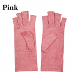 1 Paar Brace Sleeve Kindad Moodsad kompressioonid Reumatoidartriidivastased K&auml;tevalu leevendavad Randmet toetavad teraapiakindad S roosa