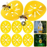 30 TK Lillekujuline Lendavate Putukate Lehterp&uuml;&uuml;nis Vapsup&uuml;&uuml;nis P&uuml;&uuml;dja Mesilane Herilane Korduvkasutatav Mesilaste P&uuml;&uuml;dja Lillekujuline Lendavate Putukate Lehter Kahjur Vapsup&uuml;&uuml;nis 30pcs kollane