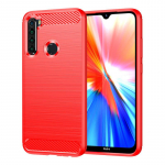 Redmi Note 8 2021 &uuml;mbris Redmi Note 8 8T &uuml;mbrisele, 6,3-tolline p&otilde;rutuskindel pehme silikoonist kaitseraud Redmi Note 8 Pro jaoks For Redmi Note8T punane