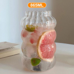 Kohvitass Klaas Kokteiliklaasid Suure mahutavusega Piimajoogi Triibuline Mahlatass Kuumakindel Klaas K&uuml;lma Joogi Tassid 410ML 650ML 410-835ml