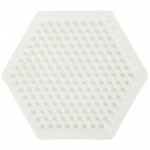 Plaque pour perles &agrave; repasser en plastique Bio - Hexagone - 8,5 cm - Jouet - Enfant - Mixte