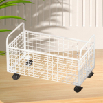 Rolling Book Cart Bin Storage Utility for files Schoolbag Daily Items L