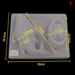 1 tk loomingulisi koi-karpkala silikoonist koogivormid 3D seebi valmistamise vormid isetegemise k&uuml;psetamisvahendid F