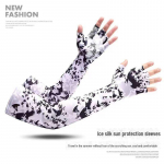 Unisex UV-kaitsega j&auml;&auml;siidist varrukad: Suvised kahes&otilde;rmelised kindad rattas&otilde;iduks, kalastamiseks ja kaasa v&otilde;tmiseks, laiendatud &otilde;huke disain One Size