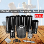 L&ouml;&ouml;kmutriv&otilde;tme puur Kruvikeeraja kuuskantpea komplektid 10tk Elektriline mutriv&otilde;ti Kruvikeeraja kuuskantpea komplektid