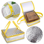 Pizza Delivery Bag Easy to Use Zipper Closure, Convenient ,Food for Takeaway Store Personal 6 inch