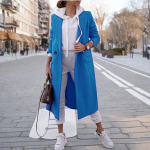 Naiste s&uuml;gis- ja talvevillane pikk kampsun S