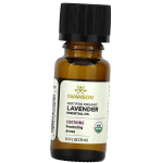 Lavendli eeterlik &otilde;li, Sertifitseeritud mahe eeterlik &otilde;li Lavendel, Swanson 15ml (43280010) 15ml