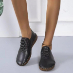 Naiste Tossud Kingad Platvorm Loaferid Paelad Nahast Madalad Trend Kevad Emme Kingad Mujer Zapatos Chaussure Femme 35 must