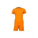 Li Ning Logoga Tr&uuml;kiga &Uuml;mara Kaelusega L&uuml;hikeste Varrukatega T-s&auml;rk ja Sirge S&auml;&auml;rega L&uuml;hikeste P&uuml;kste Komplekt Meeste komplektid J&auml;&auml;-Oranž AATK133-9 XL