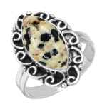 925 Sterling H&otilde;be S&otilde;rmus Naised V&auml;&auml;riskivi K&auml;sitsi Valmistatud Ehted Halloweeni Kingitus Hull Pits Ahhaat Dalmaatsia Dendriit Opaal Eudialiit Howliit K2 Jaspis Kost&uuml;&uuml;m 5.5