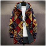 Men's thick zipper pocket jacket with pockets inserted into cotton jacket XXXXXL