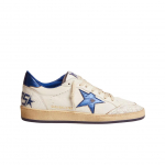 Golden Goose Ball Star Valged Lamineeritud Helesinise Kannakaitsega Tennised 40