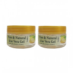 R V Essential Puhas Aloe Vera Geel (50g+50g) Kaks pakki - Noore ja s&auml;rava naha jaoks (Mittetoksiline ja kemikaalidevaba)