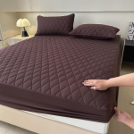 100% veekindel madratsikate, tepitud, paksenenud, &uuml;hekohaline, kaheinimese, elastne, paigaldatav leht, voodikaitse matt, kuninglik suurus 90x200cm Only a Sheet