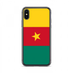 Coque pour iPhone - PIXELFORMA - iPhone X - Drapeau du Cameroun - Silikoonist supp - Design l&eacute;ger