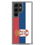 Coque T&eacute;l&eacute;phone - Samsung - Galaxy S23 - Drapeau Serbie - Souple - Mitmev&auml;rviline