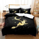 Kuum m&uuml;&uuml;k N&otilde;iamooni voodipesukomplekt &Uuml;heinimese Twin T&auml;is Queen King Suuruses Voodikomplekt T&auml;iskasvanu Laste Magamistoa Tekikoti Komplektid Anime Voodilina Komplekt EU single(135x200cm)