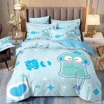 Hangyodon Voodipesukomplektid Sanrio Tekk Voodikate Tekikott Padjap&uuml;&uuml;r 2-3 Osalised Komplektid Teismeliste Laste Kingitused AU Single 140x210cm