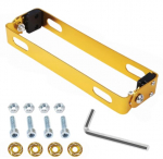 DFsucces Mootorratta numbrim&auml;rgi hoidik, roostevaba teras, lihtne paigaldus, universaalne numbrim&auml;rgi hoidik, 180&deg; nurk kollane