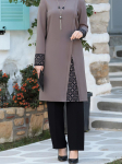 Uus Dubai Abaya: Kaheosaline komplekt araabia ja Kagu-Aasia naistele XL gray