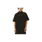 Jordan X Logoga tikandiga &uuml;mara kaelusega l&uuml;hikeste varrukatega T-s&auml;rk Unisex &Uuml;laosad Must DV6466-010 XL