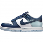 Nike Dunk Low Moodsad Mugavad P&otilde;rutust Summutavad Vastupidavad Madalad Laste Rula Kingad Laste tossud Valge Tumesinine IB7687-100 35.5