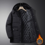 Meeste Paks Soe Bomber Jope Meeste Paks Soe Plush Parkad Kapuutsiga mantel Fliis Meeste jakid V&auml;lisriided Jaqueta Masculina 8XL lilla