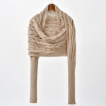 Sall Varrukatega Naistele Pehme Kootud &Uuml;leskeeratav Uus Moodne Pullover-Sall Tuulekindel Soe S&uuml;gis-Talvine Poncho beige