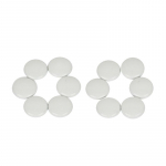 12 tk universaalne auto salongi ukse lukustuskruvi kaitse, 3M kleepuv roostevastane vastupidav kattekork, must valge miniauto kraam valge